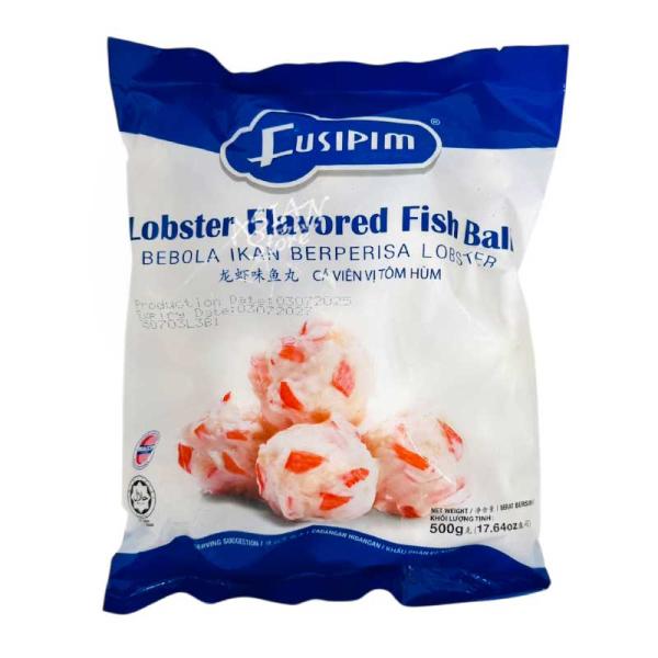 【冷凍便】FUSIPIM ロブスター風味つみれ 団子／龍蝦味 魚丸 500g【9555123702078】【異なる配送便の商品の同時購入不可】