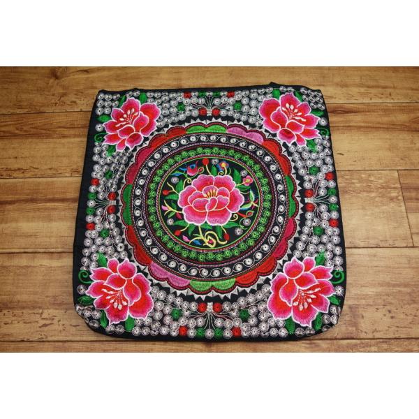 新品 アジアン トートバッグ ハイビスカス 赤 フィリピン 輸入品 Type1