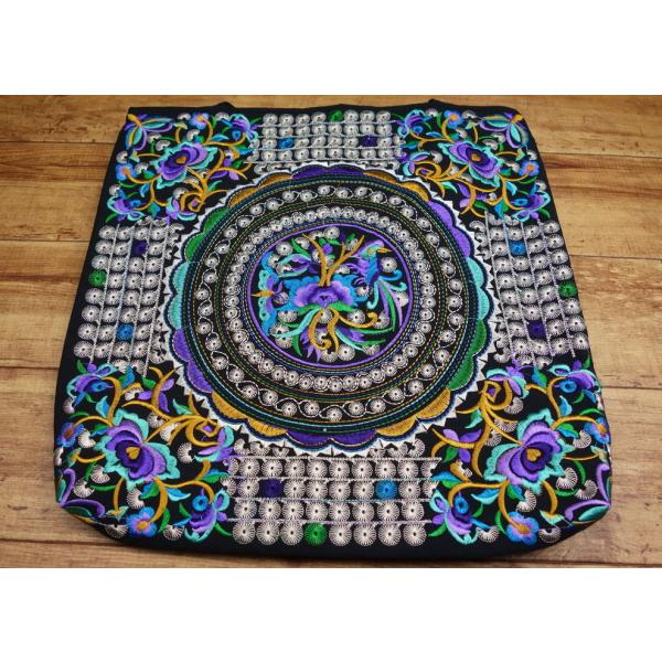 新品 アジアン トートバッグ 鳥 紫 フィリピン 輸入品 Type3
