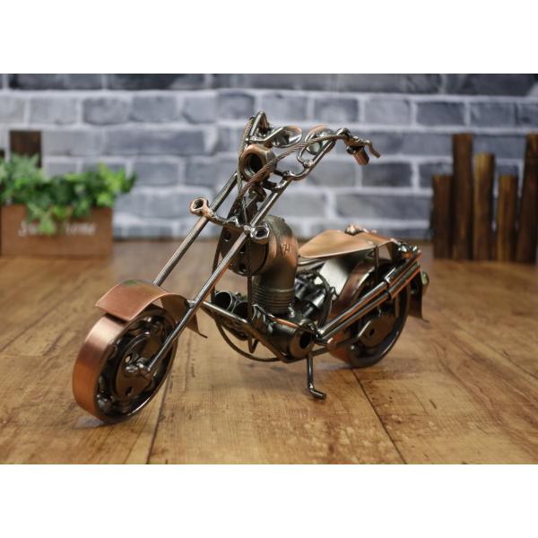 新品 ハンドメイド メタルクラフト アメリカンバイク フィギュア M03