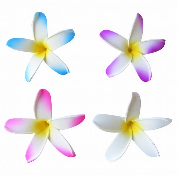 リゾート フランジパニ フラダンス レイ スポンジ 置物 オブジェ フローティングフラワー フローターフラワー レッド