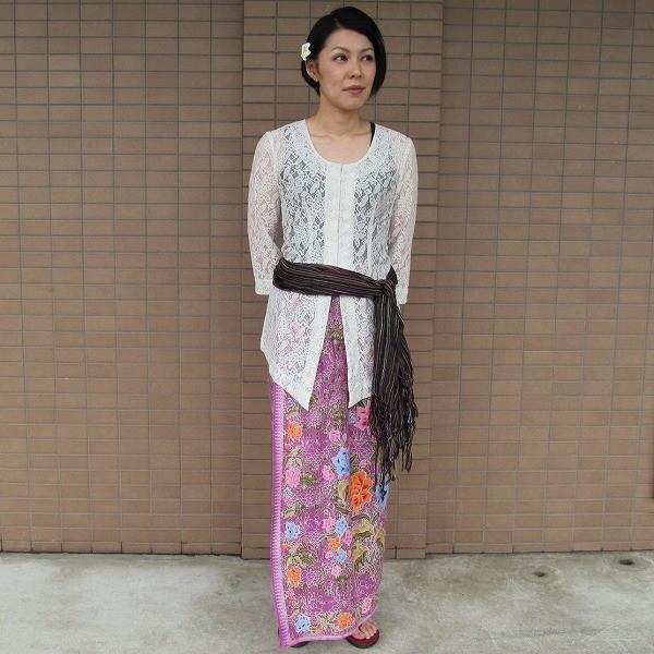 バティックサロン バリ島民族衣装 Jelita パープル No ３２1 メール便ok Buyee Buyee 日本の通販商品 オークションの代理入札 代理購入