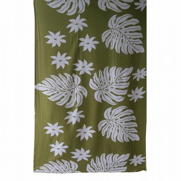 モンステラの葉っぱ フラダンサー衣装 テーブルクロス ベッドカバー ソファカバー アジアン バリ島 リゾート 布生地 更紗 サラサ サロン ビーチ 水着