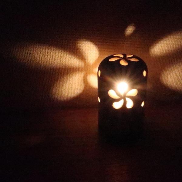 プルメリア パラスストーンランプ 16cm タイプ2【リゾート 照明 ライト