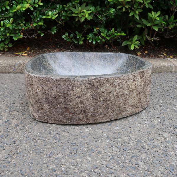 天然石 水鉢 円筒形 ベージュ(引き取り限定) 日本銘石 日本各地で産出される貴重な石 情熱 復活 魔除け