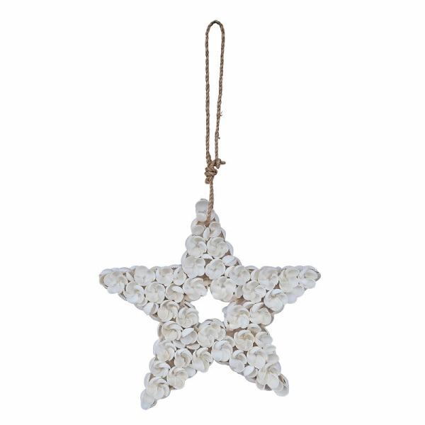 シェル スター レリーフ 22cm 壁飾り【ボヘミアン Boho壁飾り 壁掛け