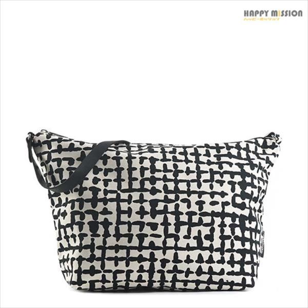 マリメッコ Marimekko レディース ナナメガケ Marimekko 190 ブラック レディース ホワイト 190 Krinni 100 Cotton 1 387 27 4578 0 11 Happy Mission ヤフー店
