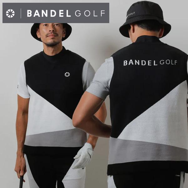 新品BANDEL ベスト BANDEL（バンデル） BASIC V-NECK KNIT VEST ゴルフ ウェア ベスト
