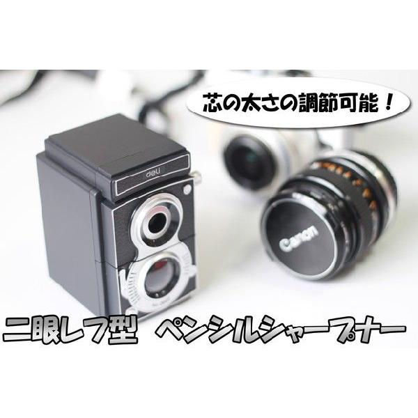 激レア雑貨】 ☆二眼レフ型ペンシルシャープナー Deli レトロ