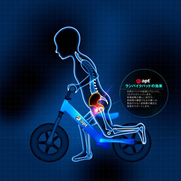 対象年齢2歳から5歳の、ランバイク向けパッド付きキッズパンツです。<br>生地は冬用に裏起毛の素材を使用しており、暖かくご使用頂けます。<br>本格的にランニング競技に取り組んでいるお子様に向けに、本格的プロ用パッド...