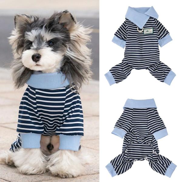 犬用 パジャマ ペット ロンパース つなぎ ドッグウエア 部屋着 防寒 暖かい 犬術後ウエア皮膚保護 Tシャツ 四つの足 ルーム ウェア 小中型犬の抜け毛服 コットン