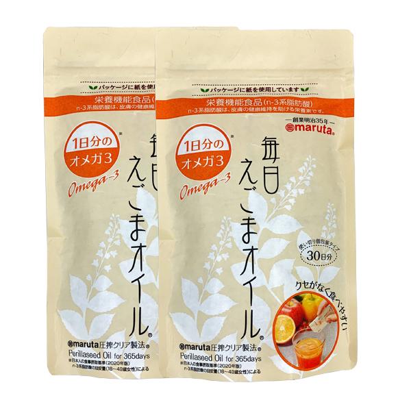 他サイト： 太田油脂　maruta 毎日えごまオイル＜90g（3g×30袋）＞まとめて2個の商品画像