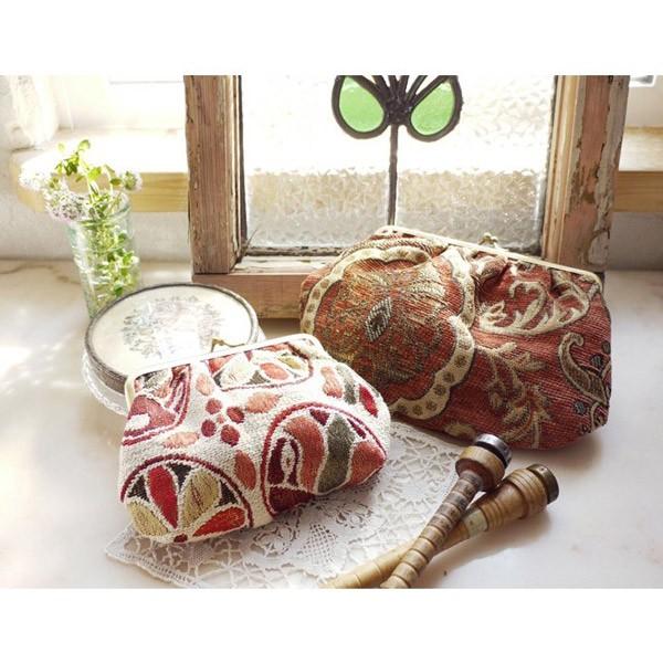 激安 在庫処分 ポーチ ｍ ロンフラワーがま口 6307 3521 コンパクトかわいい形 ガマ口ポーチ 内ポケット 可愛い お洒落 シック 秋色 6307 3521 Asilart Interior 通販 Yahoo ショッピング