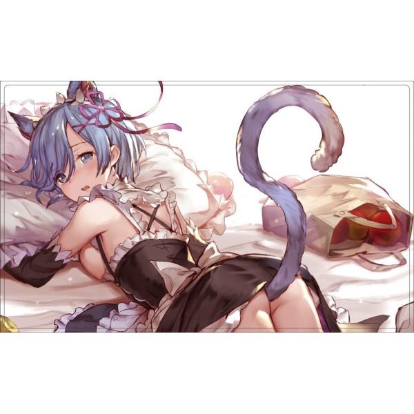 ミッドナイトブルー カードゲームプレイマット 猫耳レム Illust 77gl Comic1 11 Pmd Midnb 023 ハビコロ玩具 買賊王 通販 Yahoo ショッピング