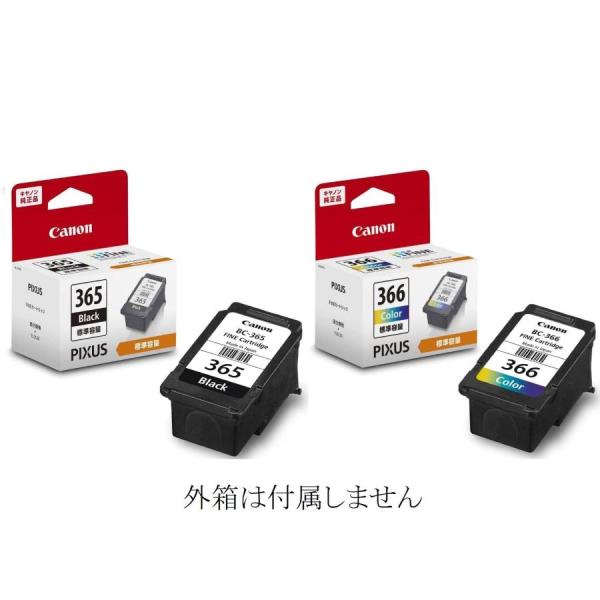 Canonインクカートリッジ BC-365/ BC-366セット Canon FINEカートリッジ BC-365 / BC-366（標準容量）シリーズ 純正