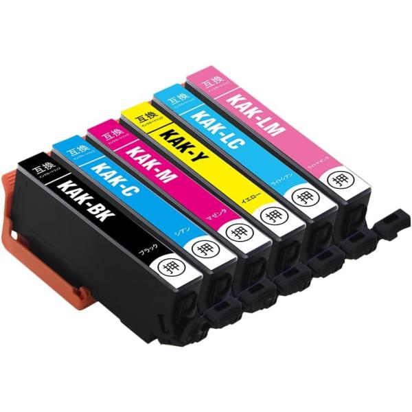 ★残量表示対応なので初心者でも安心!!★純正品と同じように使用することができます!!■製品ジャンル： EPSON　エプソン　互換インクカードリッジ■対応インクカートリッジ：KAK-6CL　６色セット■出品内容：計6個KAK-BK（ブラック）...