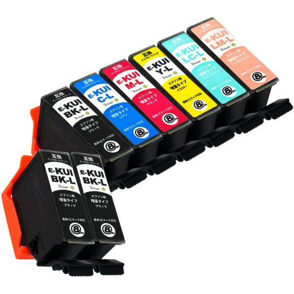 エプソン（EPSON） KUI-6CL-L+BK1個 増量版 Lタイプ 7個組 純正互換