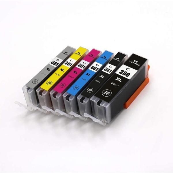 ■送料無料■CANON■BCI-381XL+380XL/6MP インク増量版■6色セット■★インク増量!!通常版のおよそ2倍のインク量なのでお得!!★残量表示対応なので初心者でも安心!!■製品ジャンル： キャノン　純正互換大容量インクカード...