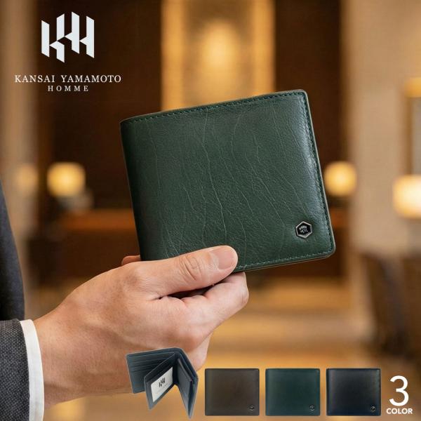 KANSAI YAMAMOTO リアルレザー 二つ折り財布 KANSAI YAMAMOTO リアルレザー 二つ折り財布の通販 by BACKYARD FAMILY
