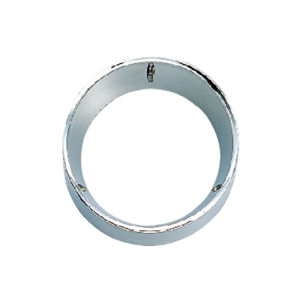 【お取り寄せ商品】ジェットイノウエ製の丸型テールランプ小型用の外枠になります。長期間ご愛用されてメッキがくすんでしまったり、ぶつけて破損してしまった時用の補修部品となります。【材質】樹脂　クロームメッキ【注意事項】・お取り寄せ商品の為、入荷...