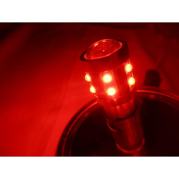 ダブル球　LC-01 LED ハイパワーソケット式バルブNEO　レッド（赤）　BAY15D　（529696）12V/24V