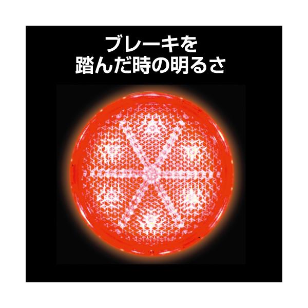LED丸型リフレクター　NEO　ダブルタイプ　レッド/レッド（赤）　24V　（リフレクターランプ） (592571)