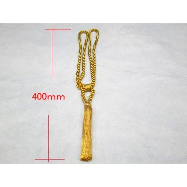 コンボイホーンスイッチの紐に！ルームミラーの装飾に！車内をゴージャスにドレスアップ♪【長さ】　約400ｍｍ【カラー】　ゴールド（金）【注意事項】・コンボイホーンスイッチの紐として使用する場合、房は飾りですので房の部分を引っ張りますと取れてし...