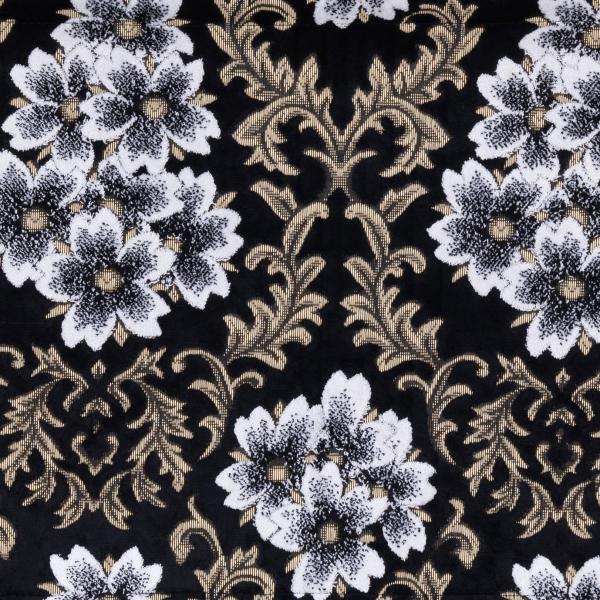 トラック 雅 金華山 生地 切り売り 桜 ブラック（黒） 1300mm幅×m単位