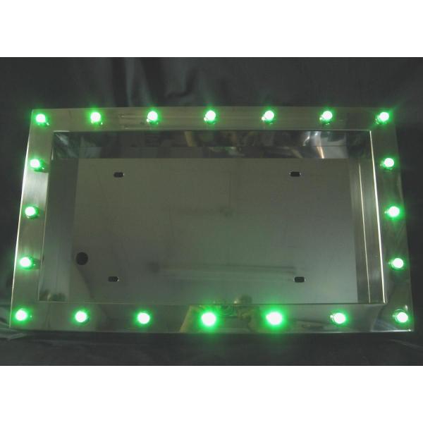 大型ナンバー枠 パイロットランプ付 グリーン（緑） 24V