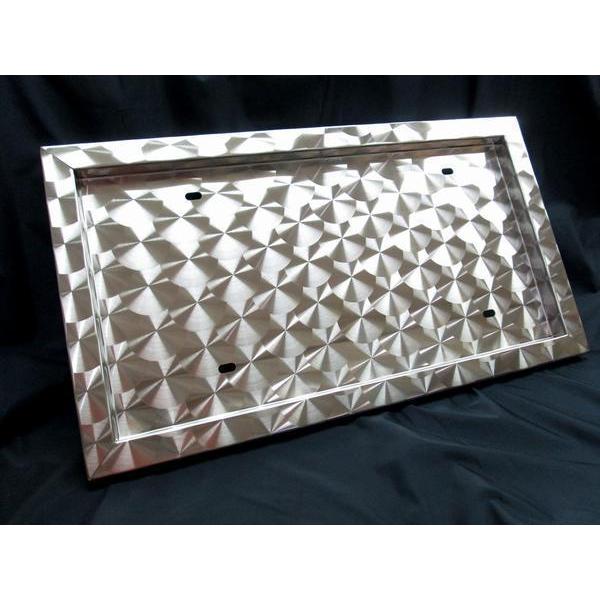 大型ナンバー枠 ウロコ スタンダード ステンレス : トラック用品