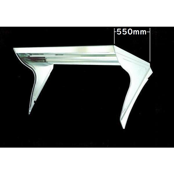 シモタニ製 軽トラ用 フロントバイザー レトロシリーズ DX-ST 鏡面仕様