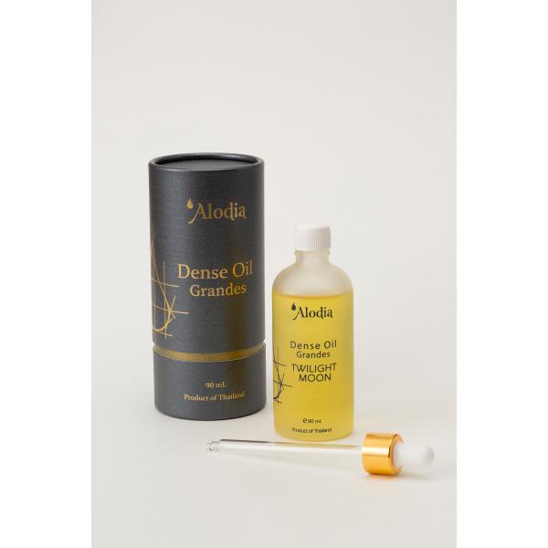 ■商品名:アロディア　デンスオイル　グランデ　トワイライトムーン■内容量:90ml■説明:肌なじみがよく、軽い使用感を与えてくれるオイルです。アルガンオイル*配合でうるおいを保ちます。ボディオイル、ヘアオイル、ネイルオイルなど広く使用してい...