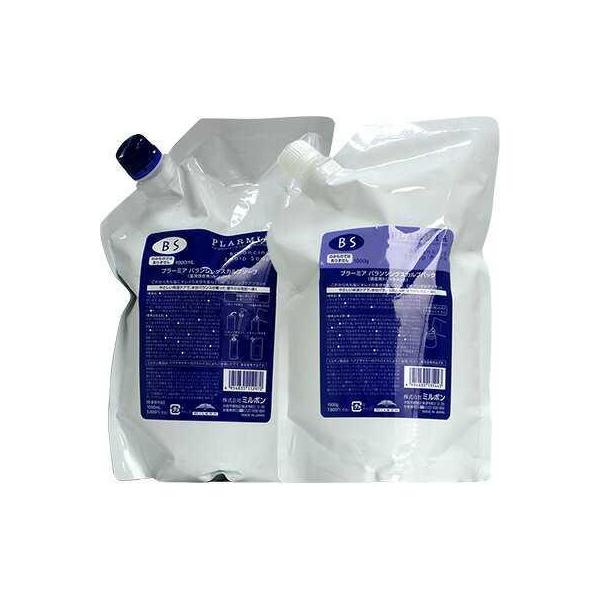 ミルボン　プラーミア　バランシング　スカルプソープ　1000ml　&　スカルプパック　1000g　詰め替え　セット　サロン専売品　シャンプー　トリートメント