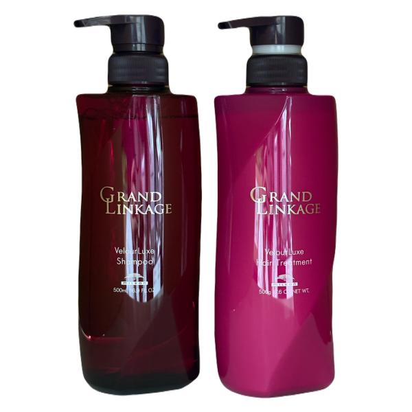 ミルボン　グランドリンケージ　V　ヴェロアリュクス　シャンプー　500ml　&　ヴェロアリュクス　トリートメント　500g　セット　美容室　ポンプタイプ