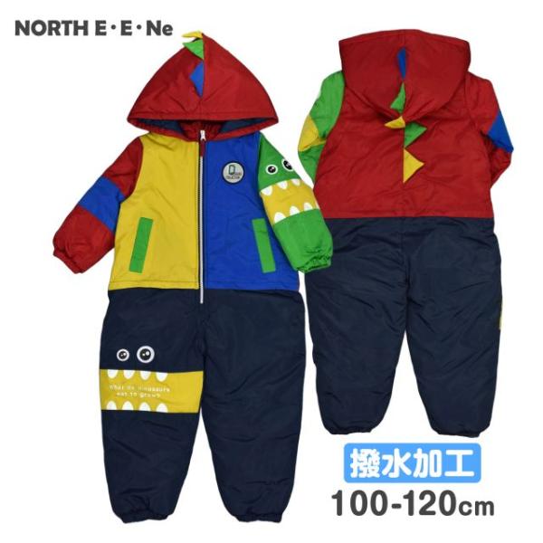 ▼　商品説明撥水加工 モンスター 切替 中綿入り ジャンプスーツ 。ビビッドカラーと切替配色が かわいい スノーコンビ です。はっ水加工が施されているので雨や雪を弾きます。首回りにはシャーリングが入っているので程よいフィット感。袖とパンツ部...