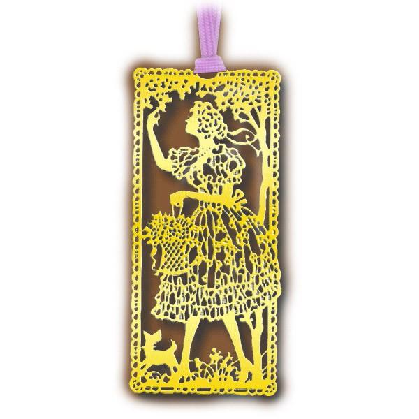 メール便ok メタルクラフト 金のしおり 花摘む乙女 A016 24kメッキ ゴールデンブックマーク スタンダード Metal C A016 遊びds 通販 Yahoo ショッピング