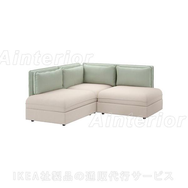 IKEA（イケア）『VALLENTUNA　3人掛けコーナーソファ』