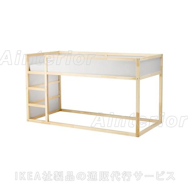 ベッド ベッドフレーム キッズベッド 子供用ベッド Ikea イケア Kura リバーシブルベッド ホワイト パイン材 402 538 11 Asobinoインテリア 通販 Yahoo ショッピング