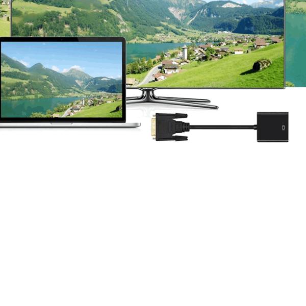 DVI-D 24+1 to VGA d-sub 変換アダプタ オス-メス dvi vga 変換 