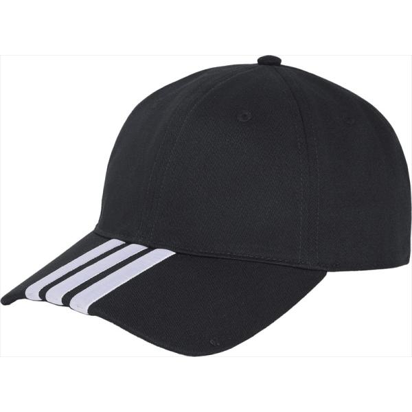 [adidas]アディダス 3STRIPES コットンキャップ (XR387)(KV1615) ブラック/ホワイト[取寄商品]
