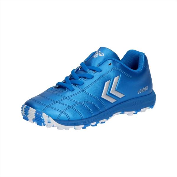 [hummel]ヒュンメル ジュニアサッカートレーニングシューズ ヴォラート3 TF JR. SUPERWIDE (HJS2137)(7595) サックス×シルバー[取寄商品]