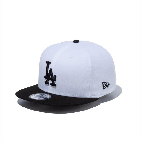 [NEW ERA]ニューエラ 9FIFTY ロサンゼルス・ドジャース (14524960)ホワイト × ブラック ブラックバイザー[取寄商品]