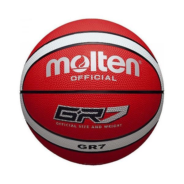molten（モルテン） ゴムバスケットボール7号球 GR7 (BGR7-RW) レッド