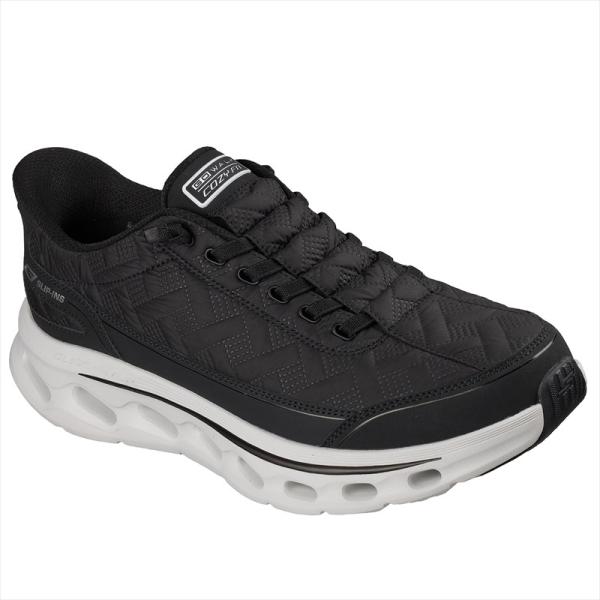 [SKECHERS]スケッチャーズ メンズスリップインズシューズ GO WALK GLIDE-STEP 2.0 (217035)(BKW) ブラック/ホワイト[取寄商品]