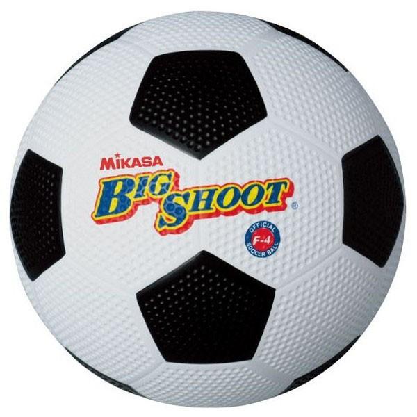 [Mikasa]ミカサゴムサッカーボール 4号球(F4)(WBK)ホワイト/ブラック[取寄商品]