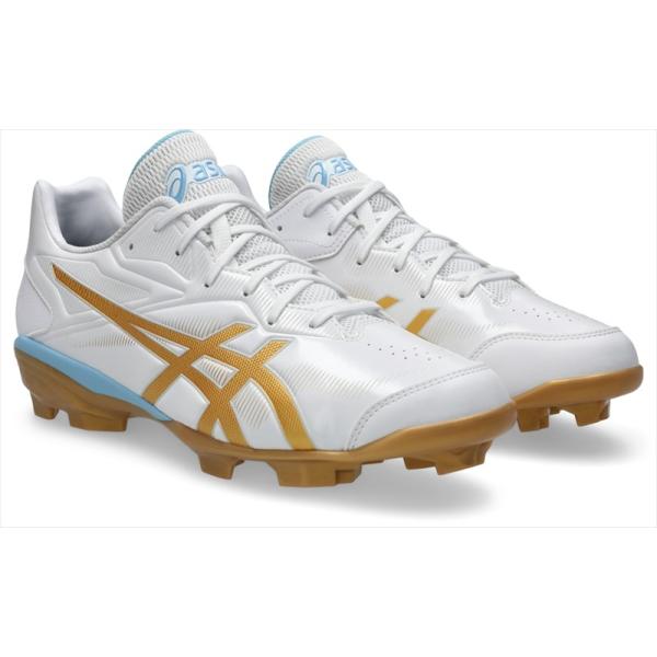 [asics]アシックス ベースボールスパイク STAR SHINE 3 (1123A033)(104) ホワイト/ピュアゴールド[取寄商品]