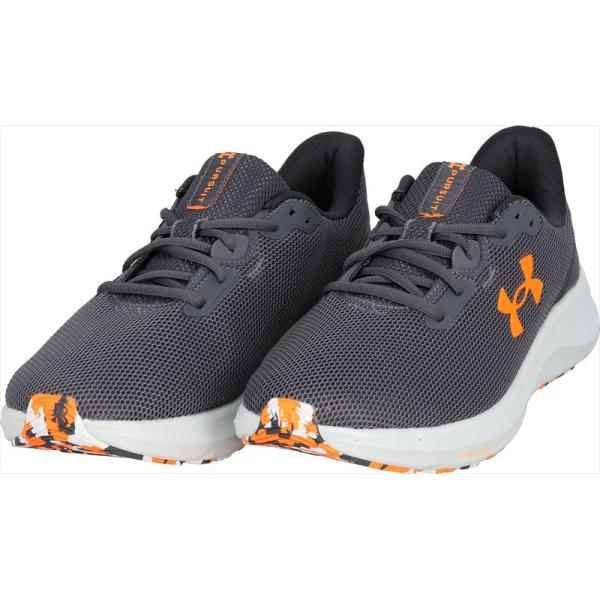 [UNDER ARMOUR]アンダーアーマー ランニングシューズ UAチャージド パスート4 (3028254)(025) キャッスルロック/アンスラサイト/ブレイズオレンジ[取寄商品]