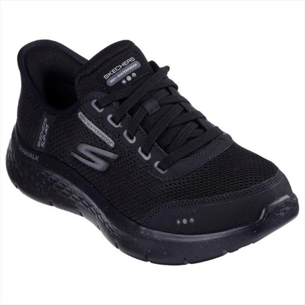 [SKECHERS]スケッチャーズ レディーススリップインズシューズ GO WALK FLEX-CLEAR CREEK (124846W)(BBK) ブラック