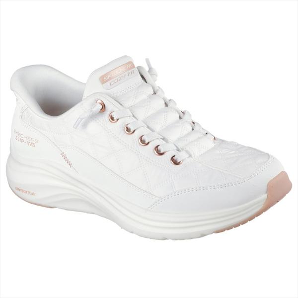 [SKECHERS]スケッチャーズ レディーススリップインズシューズ CONTOUR FOAM-GOLDEN HOUR (150413)(WTRG) ホワイトローズゴールド