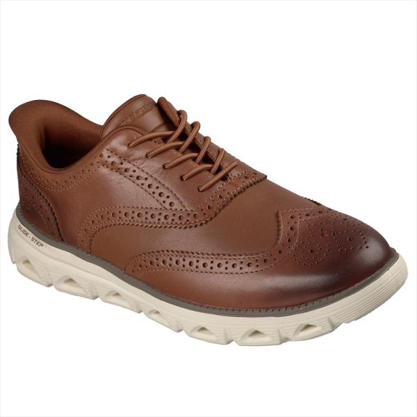 [SKECHERS]スケッチャーズ メンズスリップインズシューズ GLIDE-STEP CAVERN - BONO (205928)(COG) コニャック